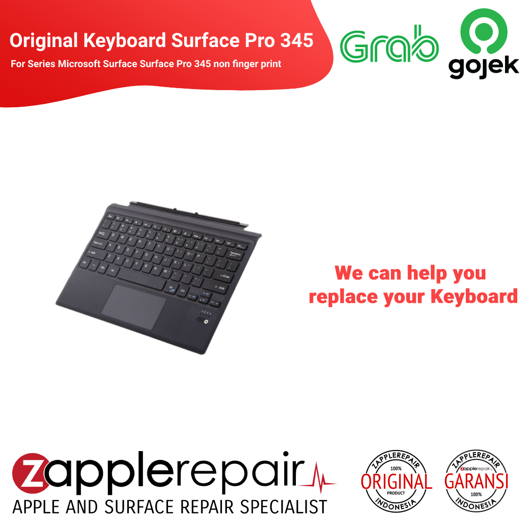 Original Keyboard Non Finger Print Surface Pro 3 4 5